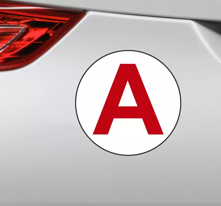 Genç sürücü araba vinil sticker - TenStickers