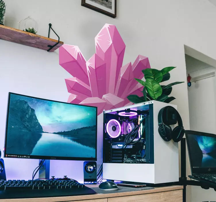 Kristal kuvars genç duvar çıkartmaları - TenStickers