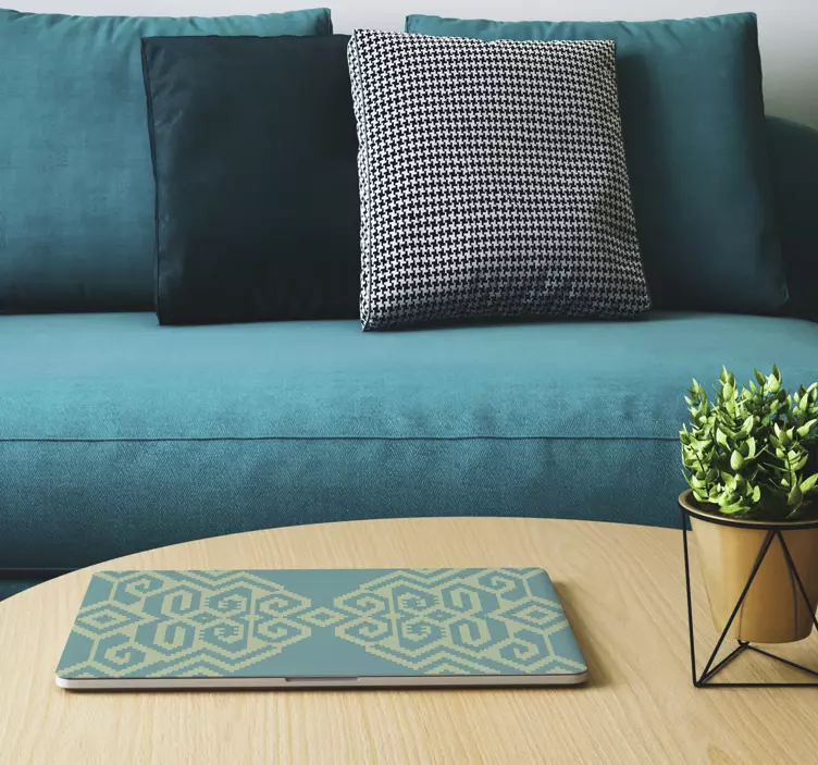 Geometrik desen kaplaması Dizüstü bilgisayar için kaplama - TenStickers