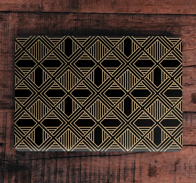 Geometrik dokulu yüzey Dizüstü bilgisayar için kaplama - TenStickers