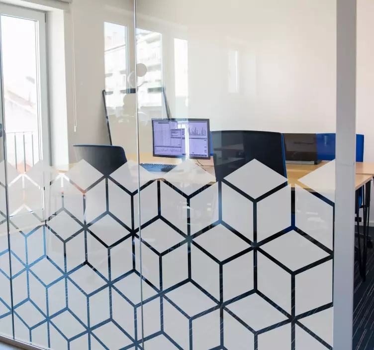 Geometrik Küpler şekilleri sticker - TenStickers