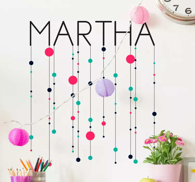 Geometrik minimalist figürler duvar sticker - TenStickers