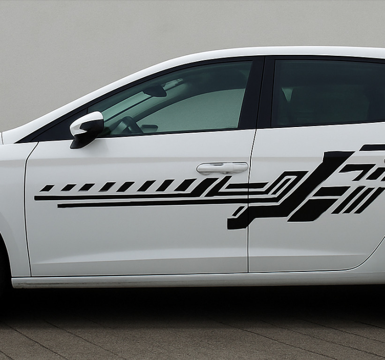 Kabile siyah çizgileri hayvan çıkartması - TenStickers