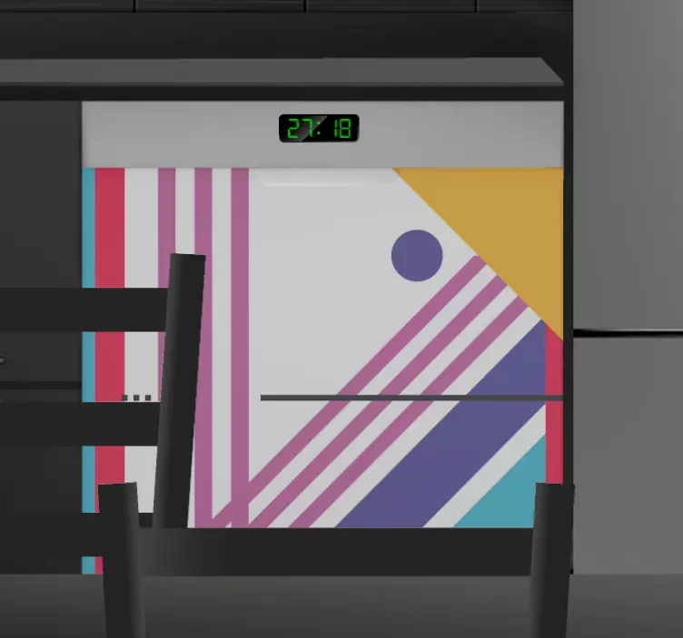 Geometrik soyut cihaz etiketleri - TenStickers