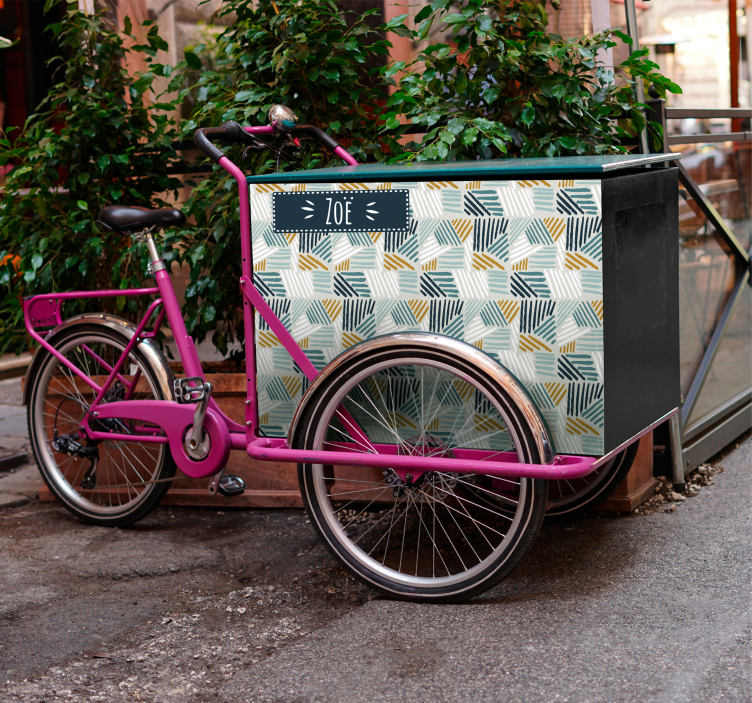 Geometrik tarzda düzenleme hayvan çıkartması - TenStickers