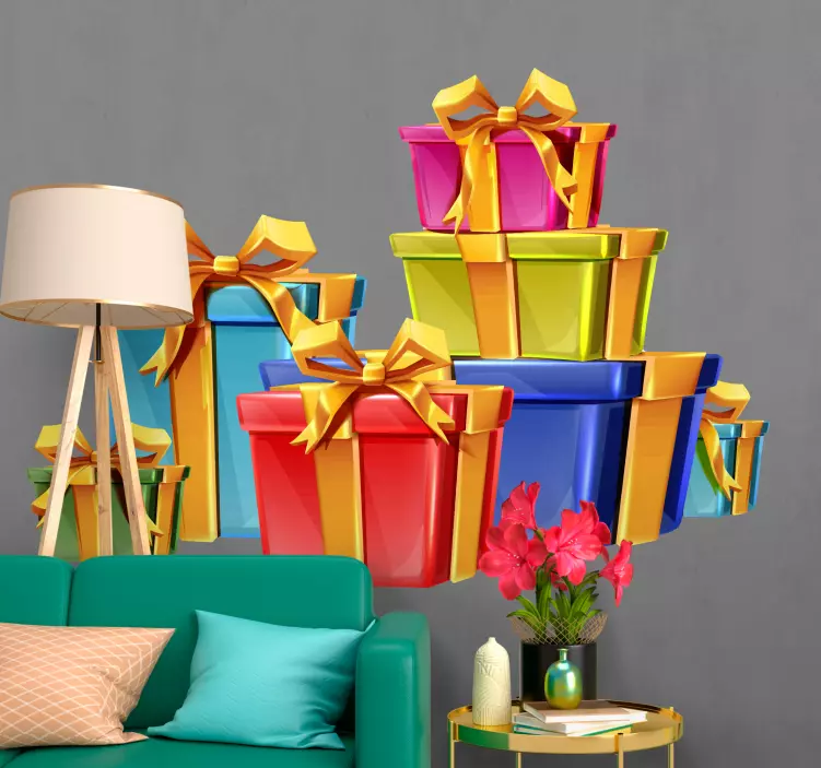 Gerçekçi noel çıkartması sunar - TenStickers