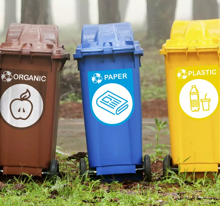 Geri dönüşüm etiket çıkartmaları - TenStickers