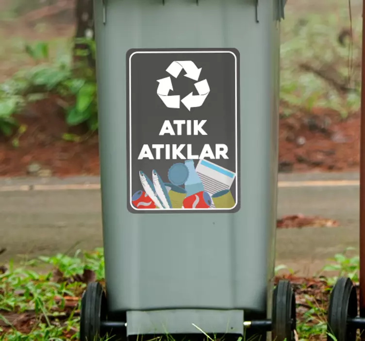 Geri dönüşümlü vinil etiket işareti - TenStickers