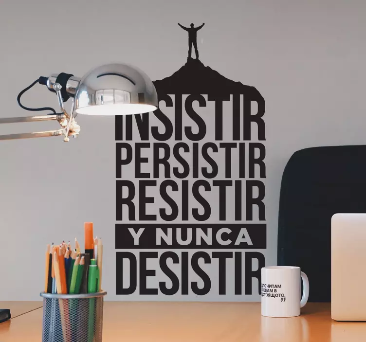 Girişimci ifadeler motivasyonel duvar sticker - TenStickers