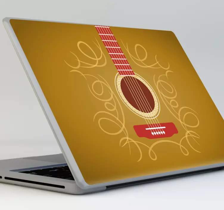 Gitar dizüstü sticker - TenStickers
