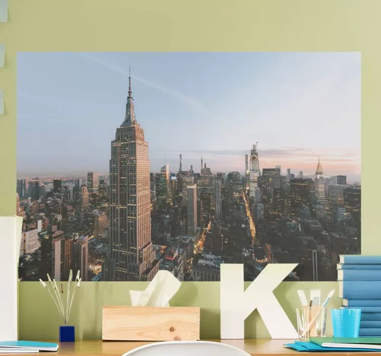 Gökten new york new york çıkartması - TenStickers