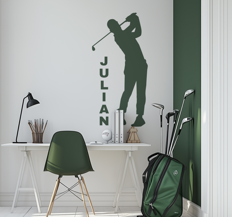 Golf oyuncusu silüeti sporları sticker - TenStickers
