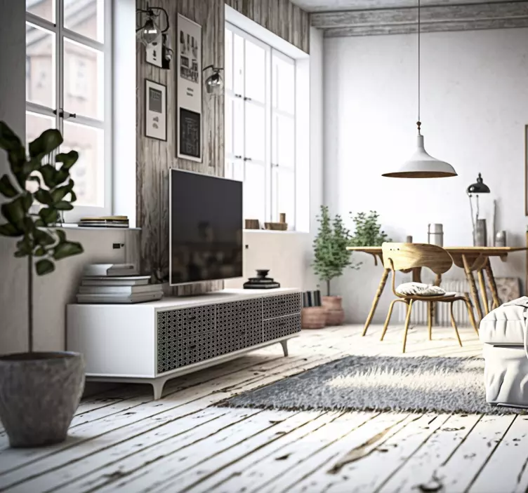 Mobilya için gri kanaj çıkartması - TenStickers