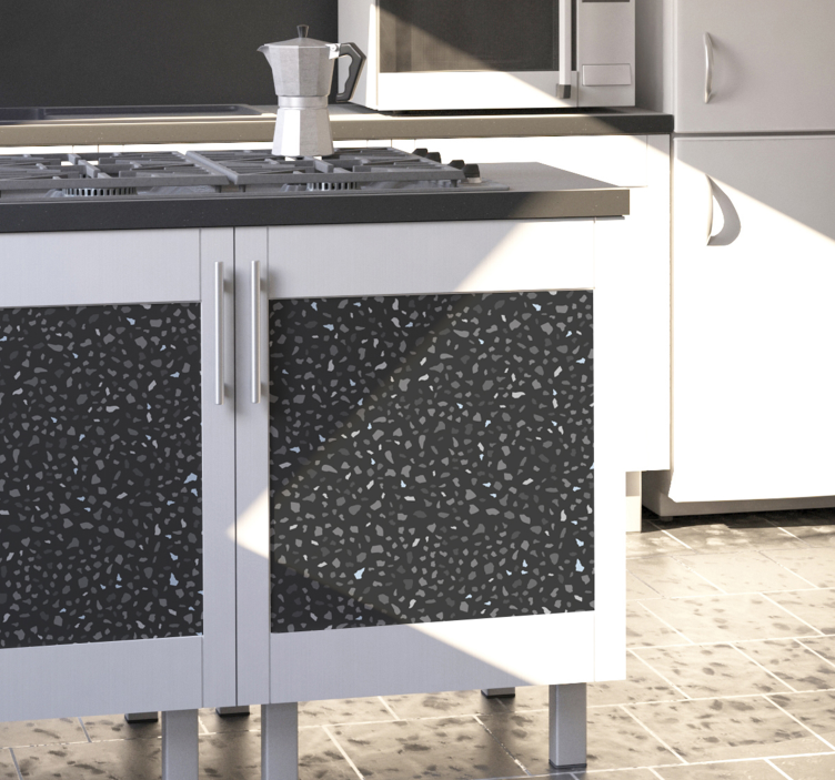 Gri taş mobilya sticker - TenStickers