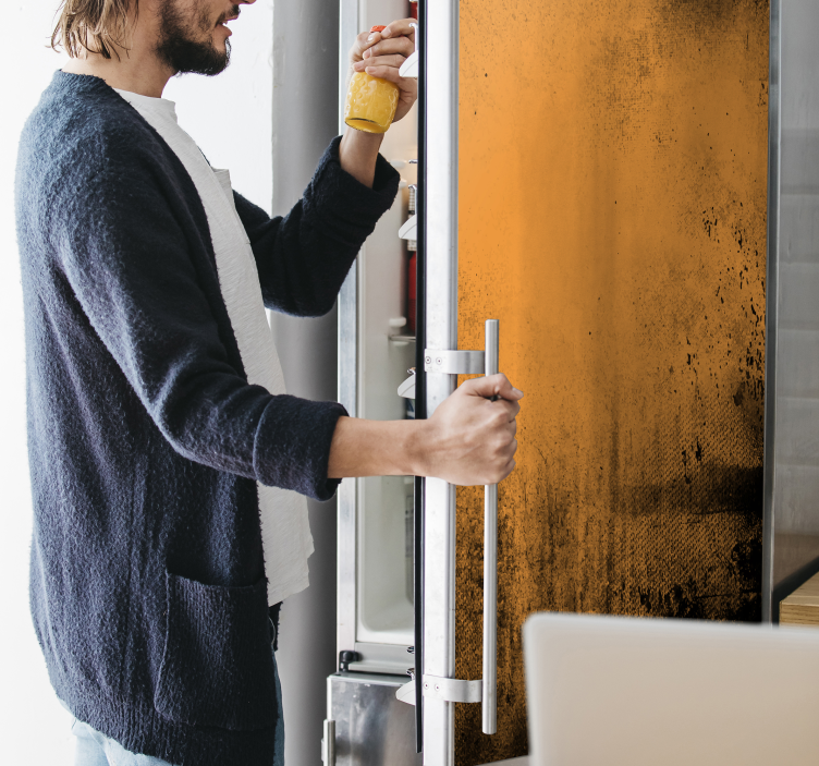 Grunge doku buzdolabı çıkartma - TenStickers