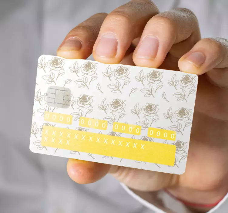 Gül desen tasarımı hayvan çıkartması - TenStickers