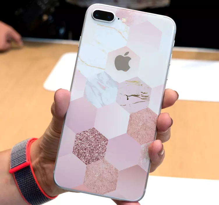 Gül rengi (iphone) iphone çıkartması - TenStickers