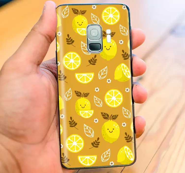 Gülümseyen limon samsung çıkartmaları - TenStickers