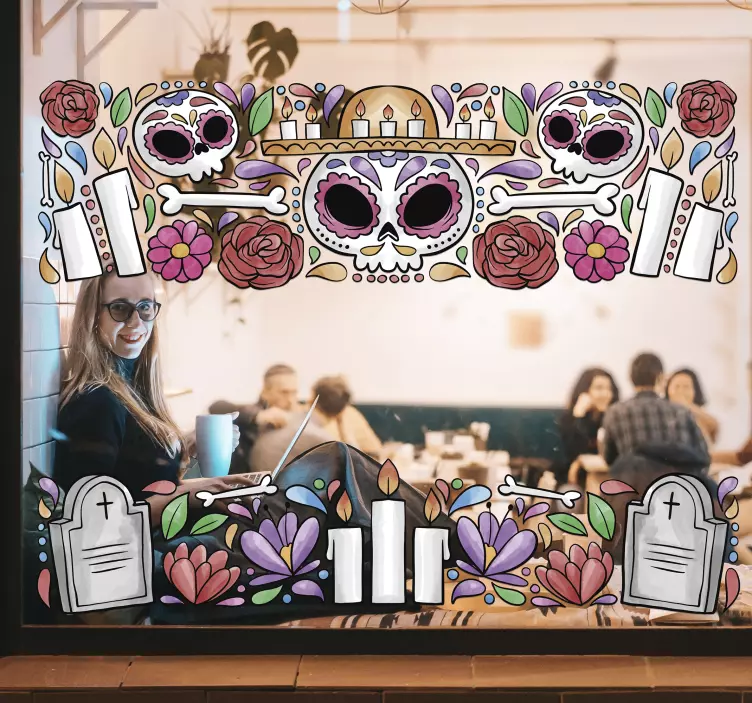 ölü pencere süs pencere çıkartması - TenStickers