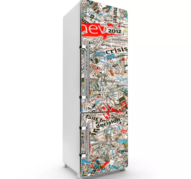 Günlük buzdolabı vinil yapışkan - TenStickers