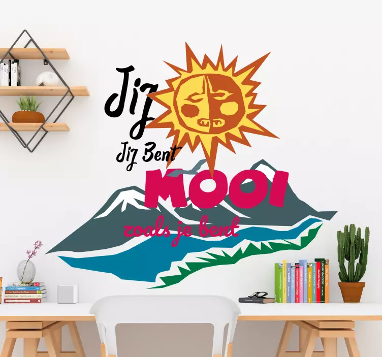 Sen güzel metin duvar sticker - TenStickers