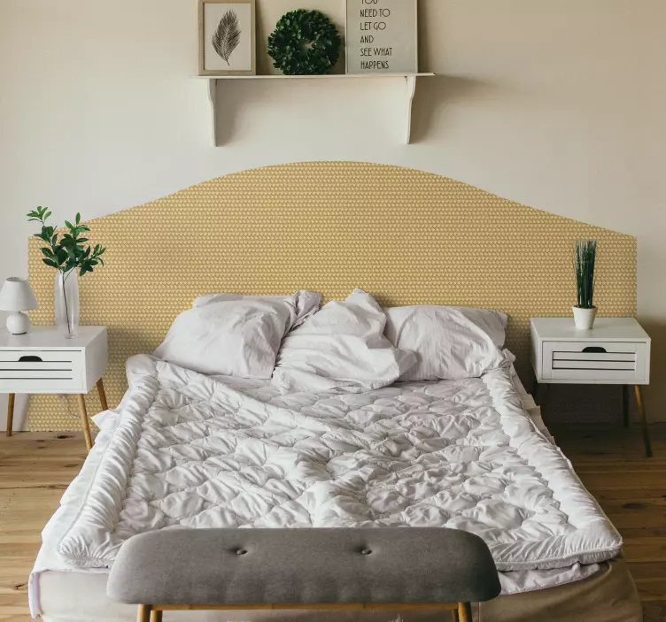 Hasır doku başlık çıkartması - TenStickers