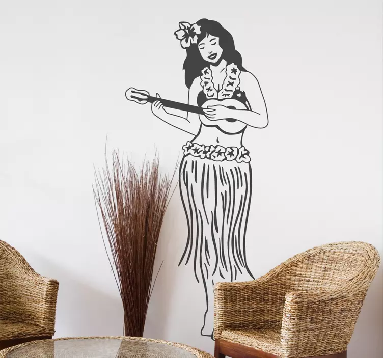 Hawai gitar çocuklar sticker - TenStickers