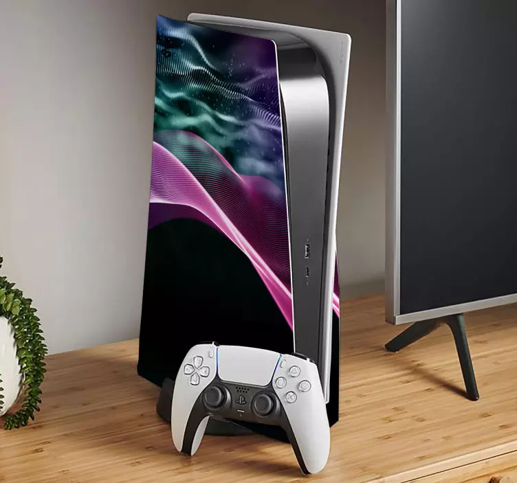 Hayvan Çıkartması canlı dalga desenleri - TenStickers