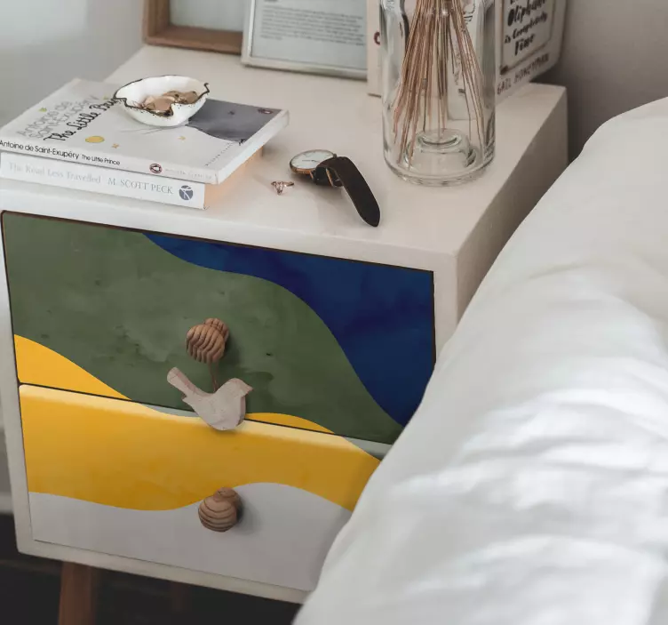 Hayvan Çıkartması canlı dalga unsurları - TenStickers