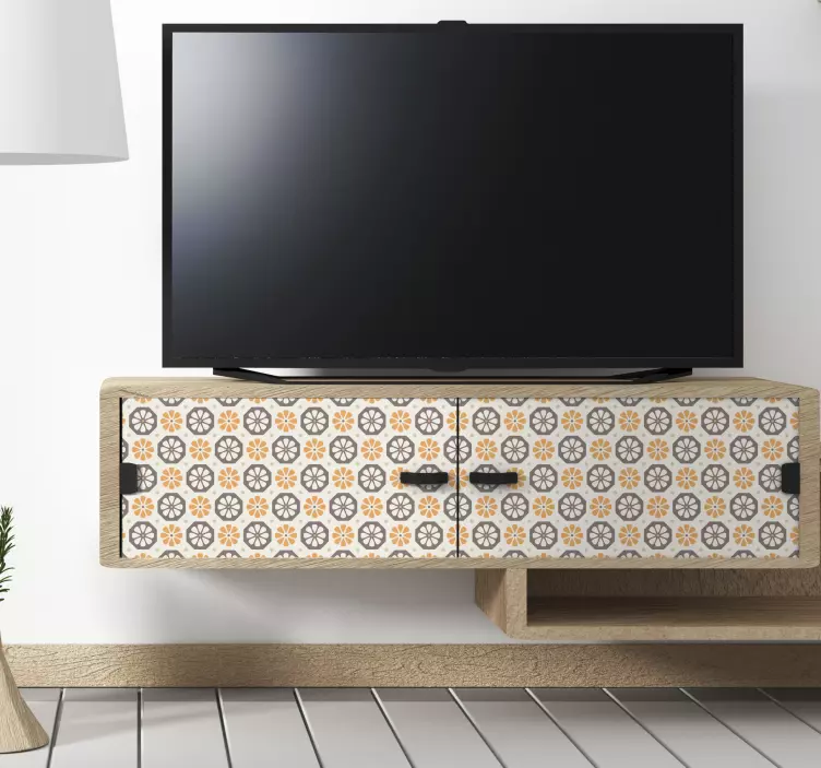 Hayvan Çıkartması - Çiçek deseni vurguları - TenStickers