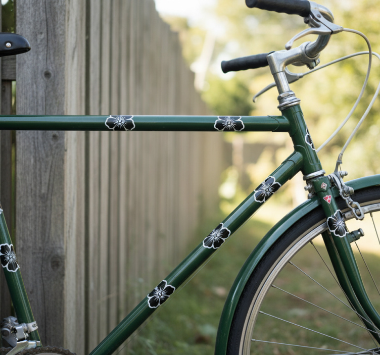 Hayvan çıkartması hibiskus çiçekleri paketi - TenStickers