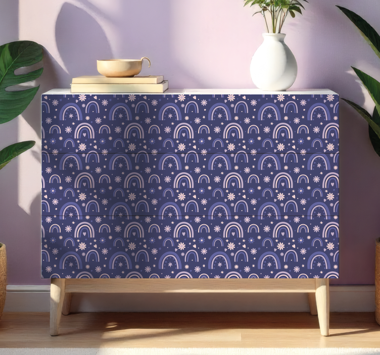 Hayvan çıkartması mor gökkuşakları - TenStickers