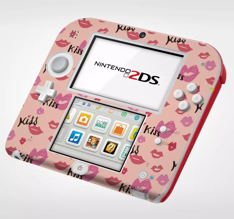 Hayvan çıkartması - Öpücük temalı nintendo 2ds kapağı - TenStickers