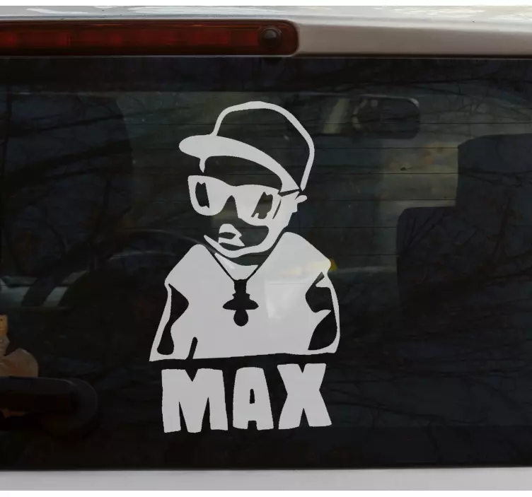 Hayvan Çıkartması Şık karakter silueti - TenStickers