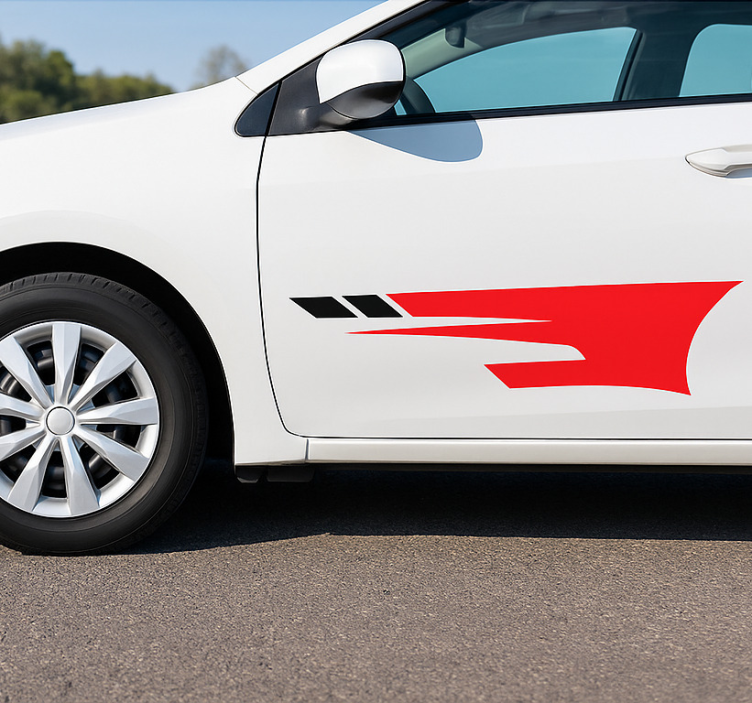 Hayvan Çıkartması sportif yan araba Çıkartmaları - TenStickers