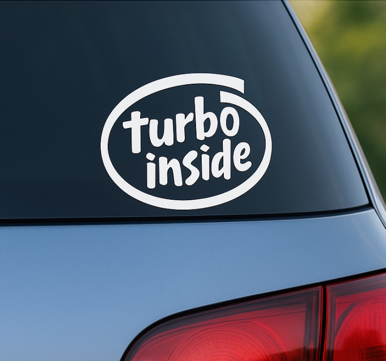 Hayvan çıkartması turbo içinde alıntı - TenStickers