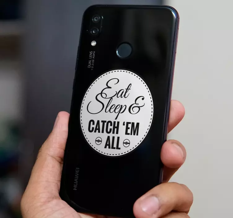Hepsini yakala huawei çıkartması - TenStickers