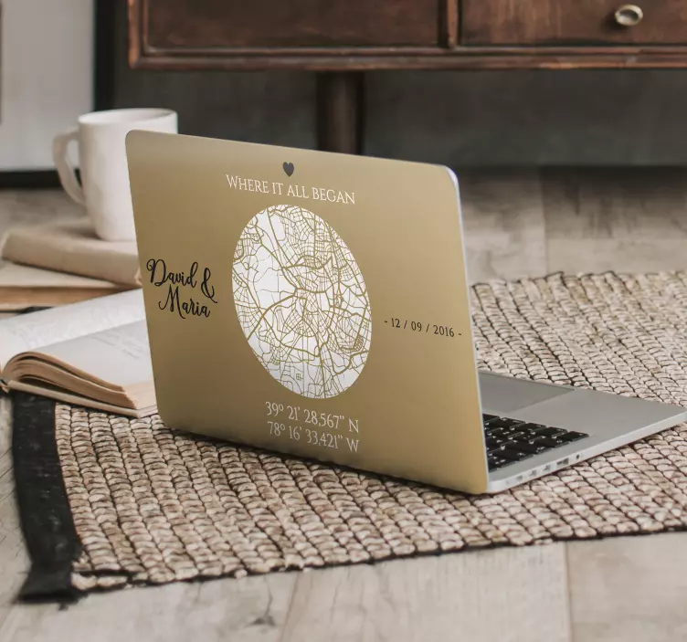 Her şeyin başladığı yer dizüstü bilgisayar cilt çıkartması - TenStickers