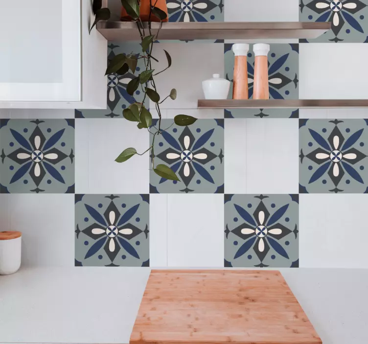 Hidrolik renkli karo vinil çıkartması - TenStickers