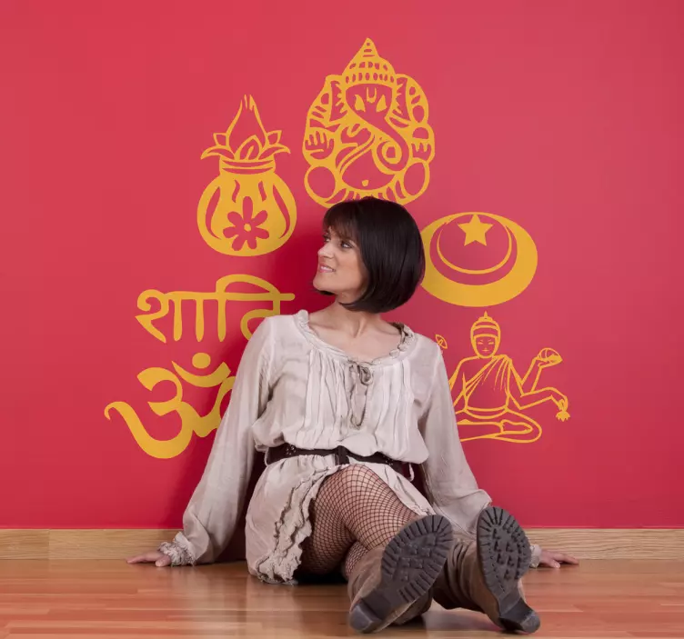 Hindu semboller çıkartmaları - TenStickers