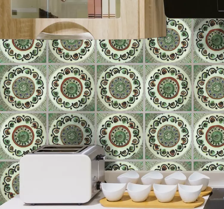 Horezu fayans vinil yapışkan - TenStickers