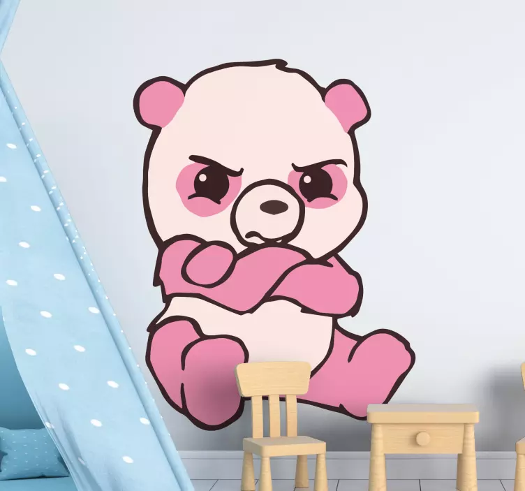 Huysuz panda vahşi hayvan çıkartması - TenStickers