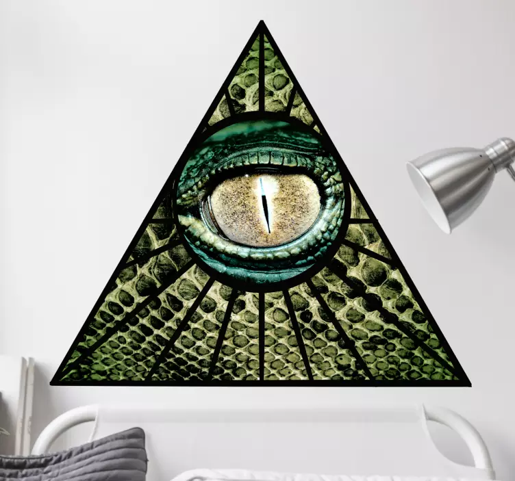 Illuminati sürüngen çıkartması - TenStickers