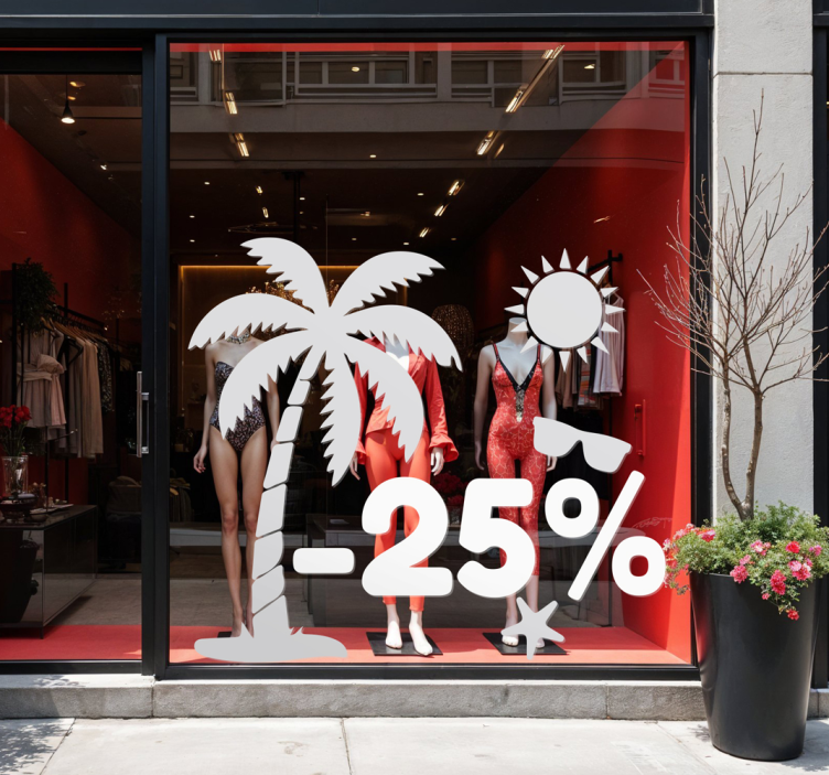 Indirimli yaz simgeleri hayvan çıkartması - TenStickers