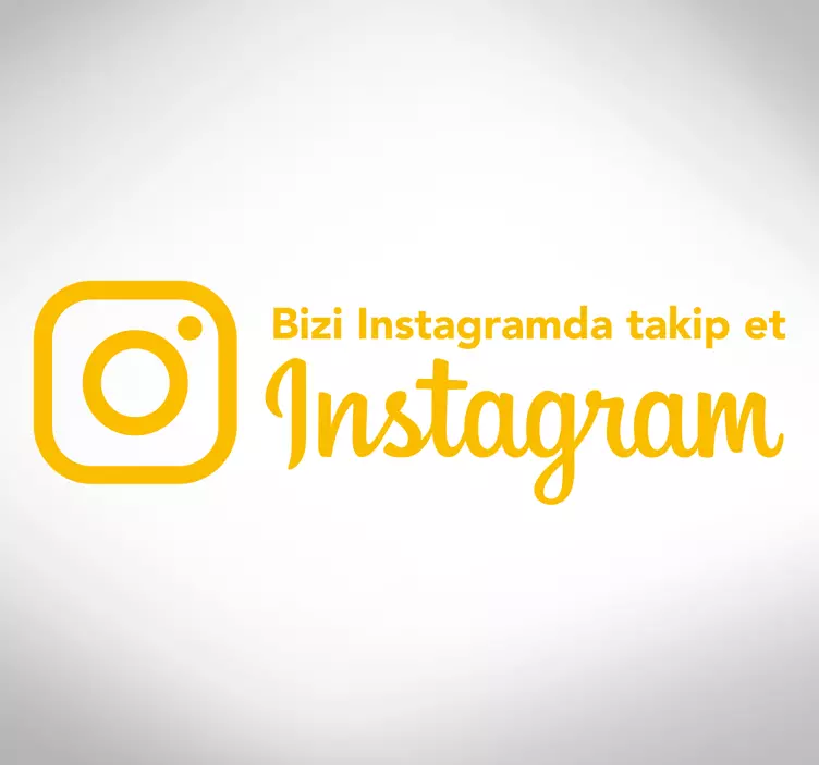 Instagram pencere etiketinde beni takip et - TenStickers