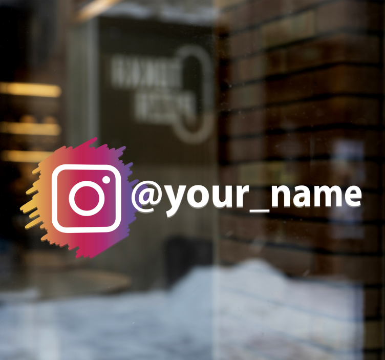 Instagram sosyal medya logosu vinil işareti - TenStickers