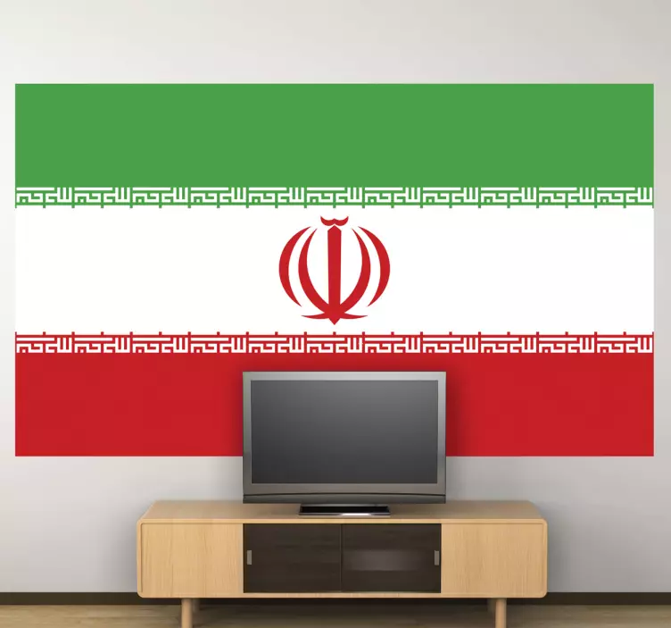 Iran bayrağı çıkartması - TenStickers