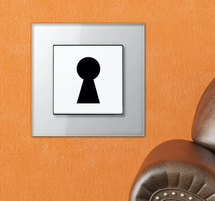 ışık anahtarı kilidi dekoratif sticker - TenStickers