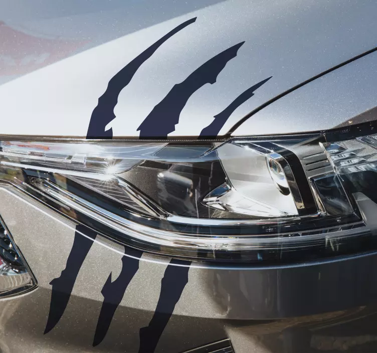 ışıklar araba vinil sticker - TenStickers