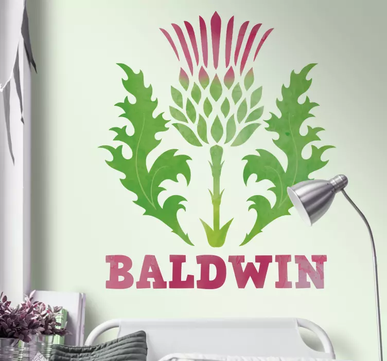 İskoç devedikeni özelleştirilebilir sticker - TenStickers